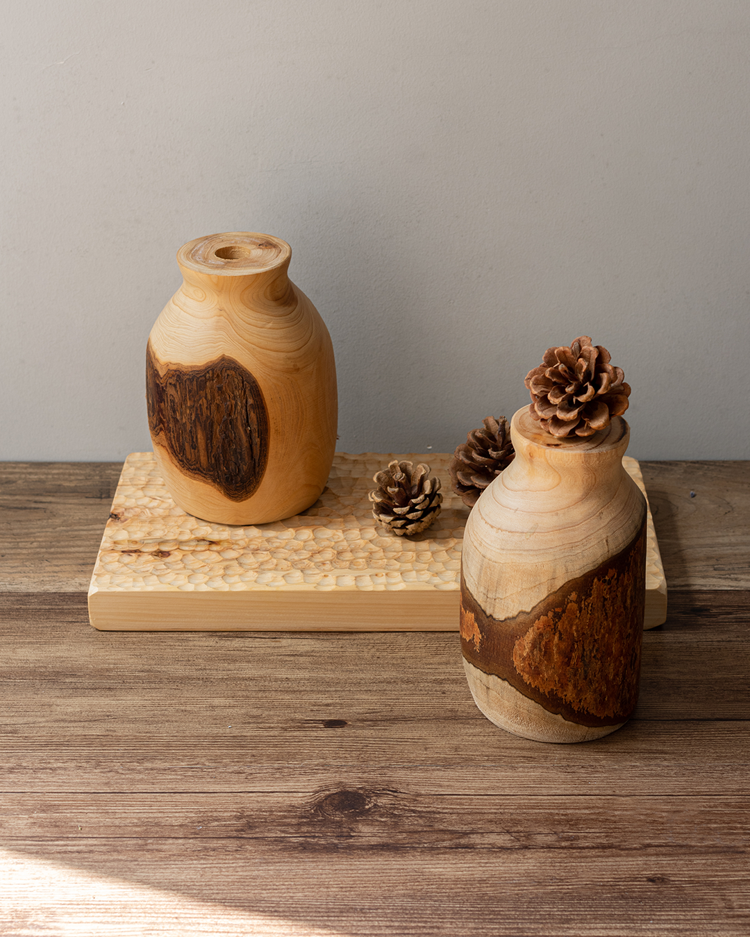 Wood Bud Vases